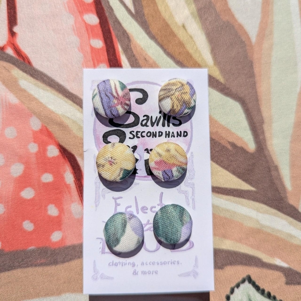 💐👂💐 GRANNY'S GARDEN EARRINGS 💐👂💐